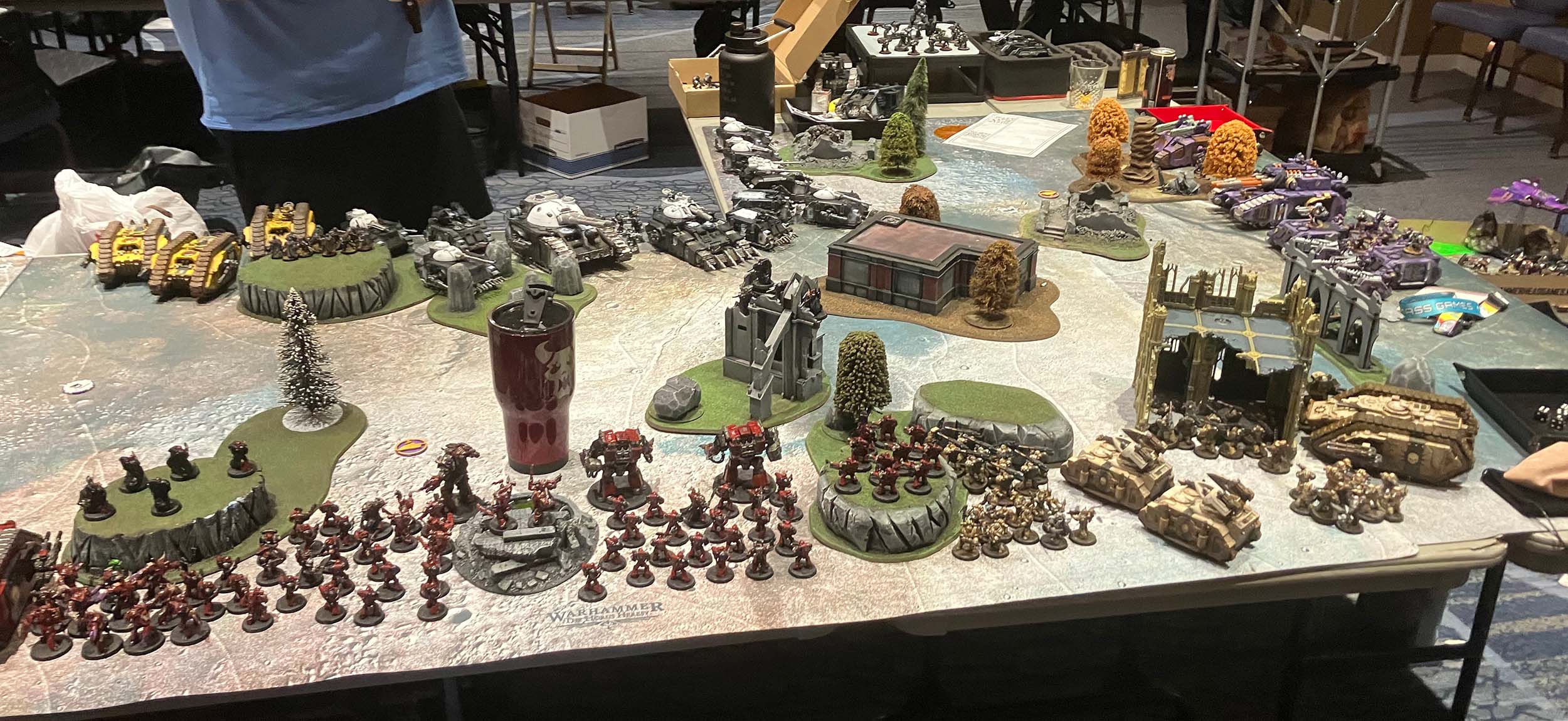 Our flank of the mega-battle table